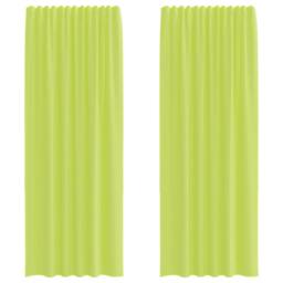 Berkfield Home Voile Curtains with Rod Pockets 2 pcs Apple Green
