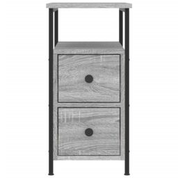 Berkfield Home Bedside Cabinet Grey Sonoma 30x60x60 cm Engineered Wood - Size: 30 x 60 x 60 cm - thumbnail 5