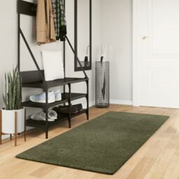 Berkfield Home Rug HUARTE Short Pile Soft & Washable Forest Green 80x200 cm - Size: Medium - thumbnail 1