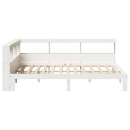 Berkfield Home Bookcase Bed without Mattress White 120x200 cm Solid Wood Pine - Size: Small Double - thumbnail 8