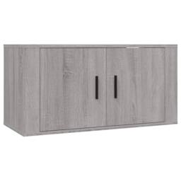 Berkfield Home Classic 3 Piece TV Cabinet Set Grey Sonoma Engineered Wood - thumbnail 4