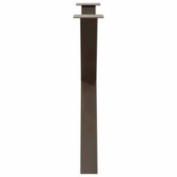Berkfield Home Modern Dining Table Legs X-Shaped 3 pcs Natural Steel 90x(72-73) in Brown - thumbnail 6