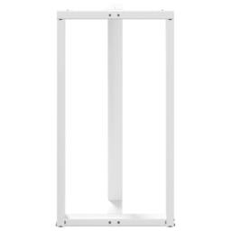 Berkfield Home Modern Bar Table Legs T-Shaped¬†2 pcs White 60x35x(110-111) cm Steel - thumbnail 6