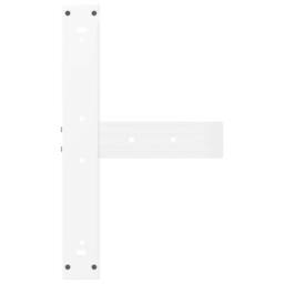 Berkfield Home Modern Bar Table Legs T-Shaped¬†2 pcs White 60x35x(110-111) cm Steel - thumbnail 7