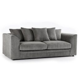 SOFA SCENE LTD CHICAGO JUMBO CORD 3+2 SOFA SET SUITE GREY - thumbnail 2