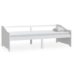 Berkfield Home 3-Seater Day Bed White Solid Pinewood 90x200 cm - thumbnail 1
