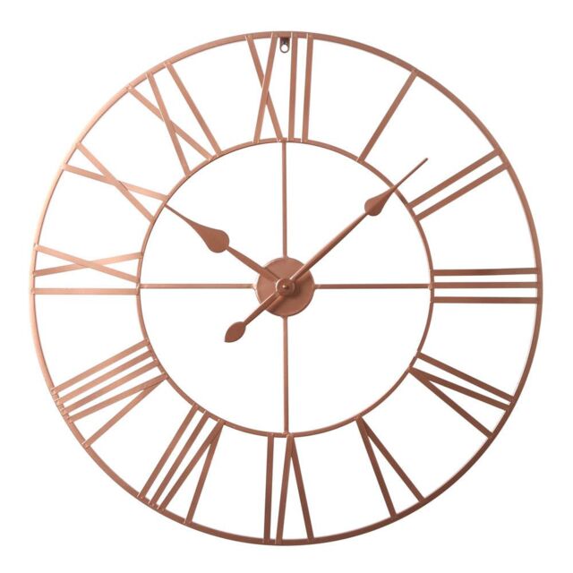 Home Garden Direct EOS - Skeleton Wall Clock with Roman Numerals - 80x80cm in Copper - Size: 80x80 cm - image 1