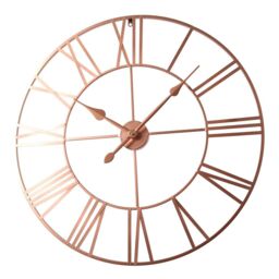 Home Garden Direct EOS - Skeleton Wall Clock with Roman Numerals - 80x80cm in Copper - Size: 80x80 cm - thumbnail 2