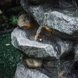 Kelvenix Water Feature for garden Cascading Rock Fountain in Grey - Size: 0.6m2 - thumbnail 3