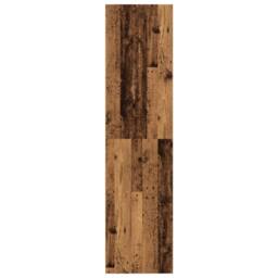 Berkfield Home Wardrobe Old Wood 80x50x200 cm Engineered Wood in Brown - Size: 80 x 50 x 200 cm - thumbnail 5