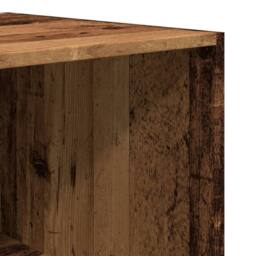 Berkfield Home Wardrobe Old Wood 80x50x200 cm Engineered Wood in Brown - Size: 80 x 50 x 200 cm - thumbnail 7