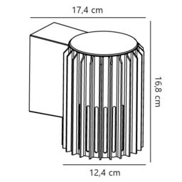 Nordlux Modern Outdoor Wall Light Black Aluminium E27 Coastal/Marine Safe - Mains Powered, IP54 - thumbnail 7
