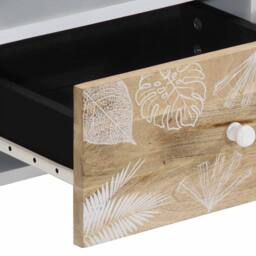 Berkfield Home Beautiful Coffee Table 80x54x40 cm Solid Wood Mango in Brown - Size: 80 x 54 x 40 cm - thumbnail 7