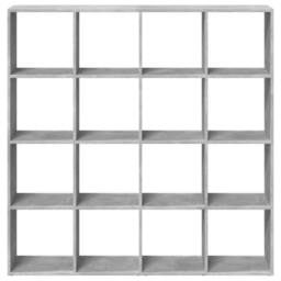 Berkfield Home Classic Book Cabinet Concrete Grey 137.5x29x137.5 cm Engineered Wood - thumbnail 5