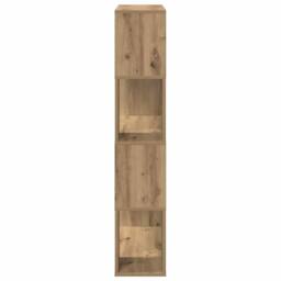 Berkfield Home Modern Bookcase Artisan oak Engineered wood 80 x 24 x 124 cm Storage in Brown - thumbnail 6