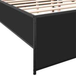 Berkfield Home Bed Frame without Mattress Black 140x190 cm - thumbnail 7