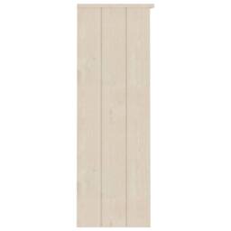Berkfield Home Top for Highboard HAMAR Honey Brown 85x35x100cm Solid Wood Pine in Light Tan - Size: 85 x 35 x 100 cm - thumbnail 4