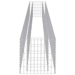 Berkfield Home Gabion Raised Bed Galvanised Steel 450x50x50 cm in Silver - Size: 450 x 50 x 50 cm - thumbnail 6