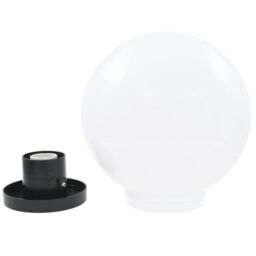 Berkfield Home LED Bowl Lamps 4 pcs Spherical 25 cm PMMA in White - thumbnail 5