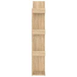 Berkfield Home Compact Book Cabinet Sonoma Oak 48x25.5x140 cm Engineered Wood in Brown - thumbnail 5