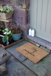 Artsy Mats Hey Pumpkin Doormat in Beige - Size: 40 cm x 60 cm - thumbnail 1
