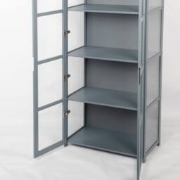 FLAVORA 5-layer Double Door Acrylic Display Cabinet in Dark Grey - Size: 0.6m2 - thumbnail 6
