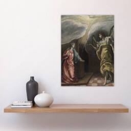 "Artery8 Annunciation Archangel Gabriel & Mary El Greco Wall Art Poster Print - Size: W24"" x H32""" - thumbnail 4