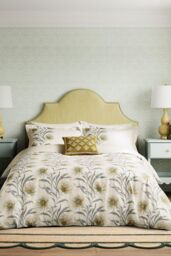 Sanderson 'Catherinae' Cotton Duvet Cover Set in Cream - Size: Super King - thumbnail 1