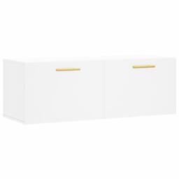 Berkfield Home Wall Cabinet White 100x36.5x35 cm Engineered Wood - thumbnail 1