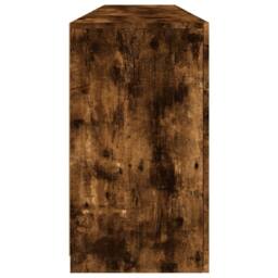 Berkfield Home Sideboard with LED Lights Smoked Oak 164x37x67 cm in Brown - Size: 164 x 37 x 67 cm - thumbnail 8