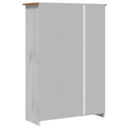 Berkfield Home 3-Door Wardrobe White 118x50x171.5 cm Pine Panama Range - thumbnail 7