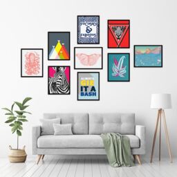 "Wee Blue Coo Wall Art Print Odesa Ukraine City Map Modern Typography Stylish Letter Framed Word in Teal - Size: W12"" x H16""" - thumbnail 4