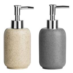 Orsina Canyon Stone Effect Lotion Dispenser in Natural - thumbnail 3