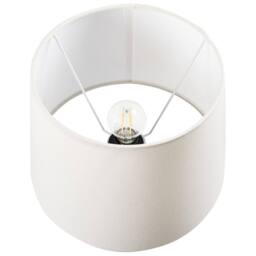 Wyld and Coco Porcelain Table Lamp with Blue and White Wave Pattern Linen Shade - thumbnail 4