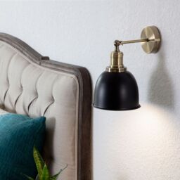 ValueLights Wilhelm Pair of Gold Indoor Wall Lights - thumbnail 1
