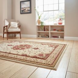 The Rug Shop UK Traditional Easy To Clean Stain-Resistant Area Rug in Ivory - Size: 200 cm x 290 cm - thumbnail 1