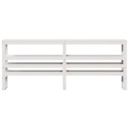 Berkfield Home Headboard with Shelves White 180 cm Solid Wood Pine - thumbnail 3