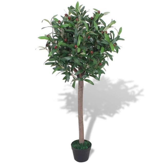 Berkfield Home Artificial Bay Tree Plant with Pot 120 cm Green - image 1