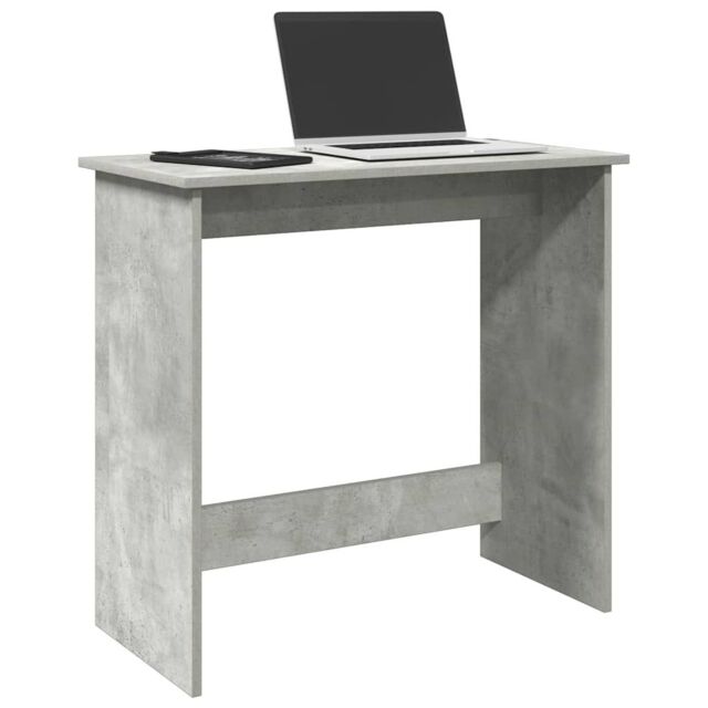 Berkfield Home Desk Concrete Grey 80x40x75 cm Engineered Wood - Size: 80 x 40 x 75 cm - image 1