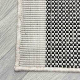 runrug Carpet Runner Rug - Indoor/Outdoor, Reversible, 2mm - 'Vichy' in Black - Size: 60 cm x 150 cm - thumbnail 2