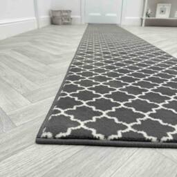 runrug Hallway Carpet Runner Rug - Soft & Comfy, 9mm -'Avanti' in Grey - Size: 60 cm x 180 cm - thumbnail 5
