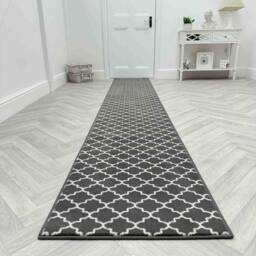 runrug Hallway Carpet Runner Rug - Soft & Comfy, 9mm -'Avanti' in Grey - Size: 60 cm x 180 cm - thumbnail 4