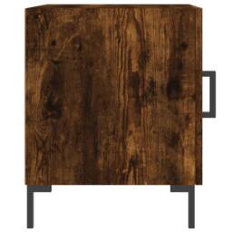 Berkfield Home Bedside Cabinets 2 pcs Smoked Oak 40x40x50 cm Engineered Wood in Brown - Size: 40 x 40 x 50 cm - thumbnail 5