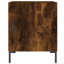 Berkfield Home Bedside Cabinets 2 pcs Smoked Oak 40x40x50 cm Engineered Wood in Brown - Size: 40 x 40 x 50 cm - thumbnail 4