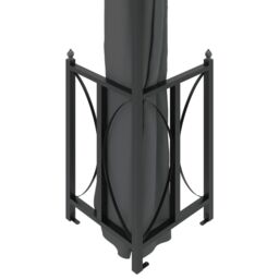 Berkfield Home Gazebo with Sidewalls&Double Roofs 3x4 m Anthracite in Black - thumbnail 5