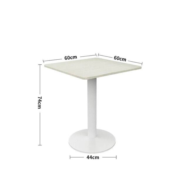 Hinsinc Beige Square Table- Coffee Breakfast Dining Table - Size: 0.6m2 - image 1
