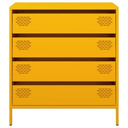 Berkfield Home Sideboard¬†Mustard Yellow 68x39x73.5 cm Cold-rolled Steel - thumbnail 5