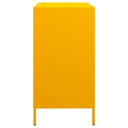 Berkfield Home Sideboard¬†Mustard Yellow 68x39x73.5 cm Cold-rolled Steel - thumbnail 6