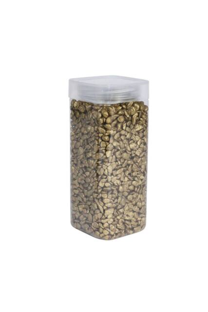 KDMD 4-6mm Gold Pebbles in Square Jar 900gr 3 Pack - image 1