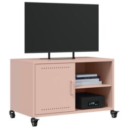 Berkfield Home TV Cabinet Pink 68x39x43.5 cm Steel - thumbnail 4